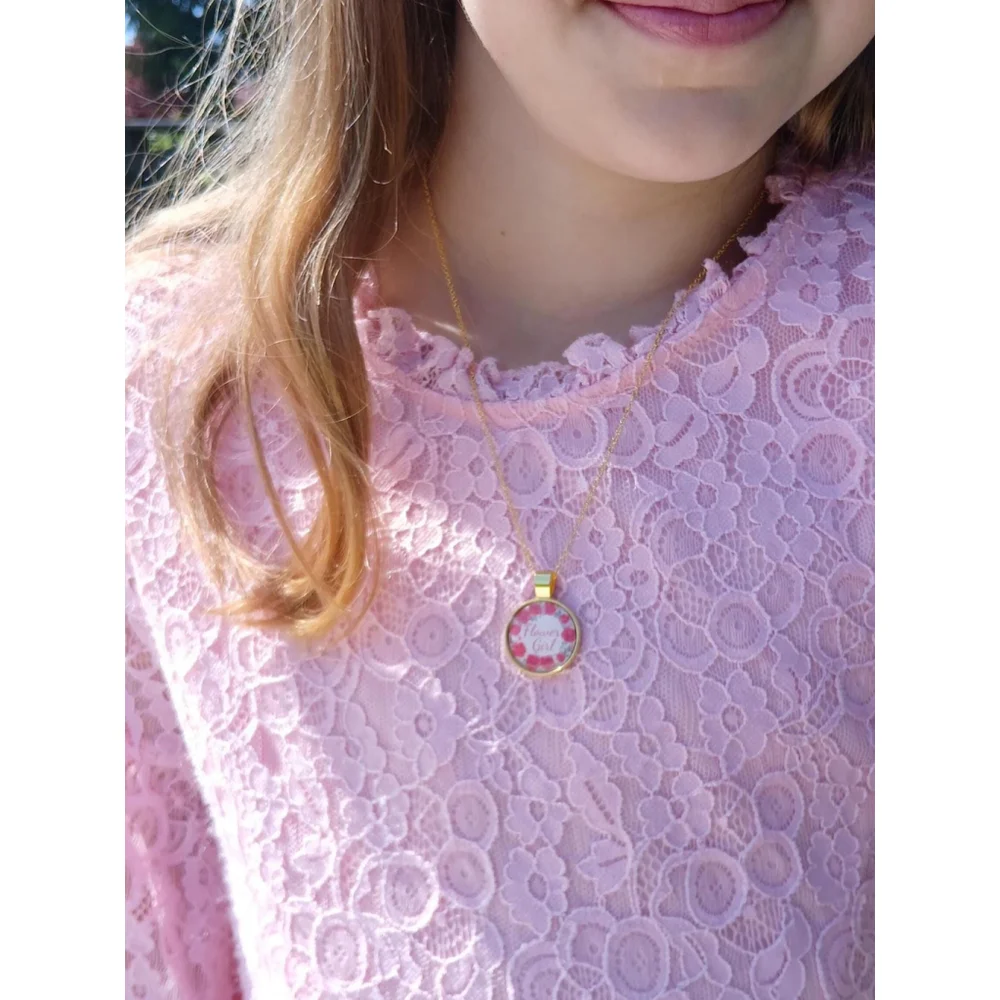 Flower Girl Necklace: Wedding Keepsake Gift